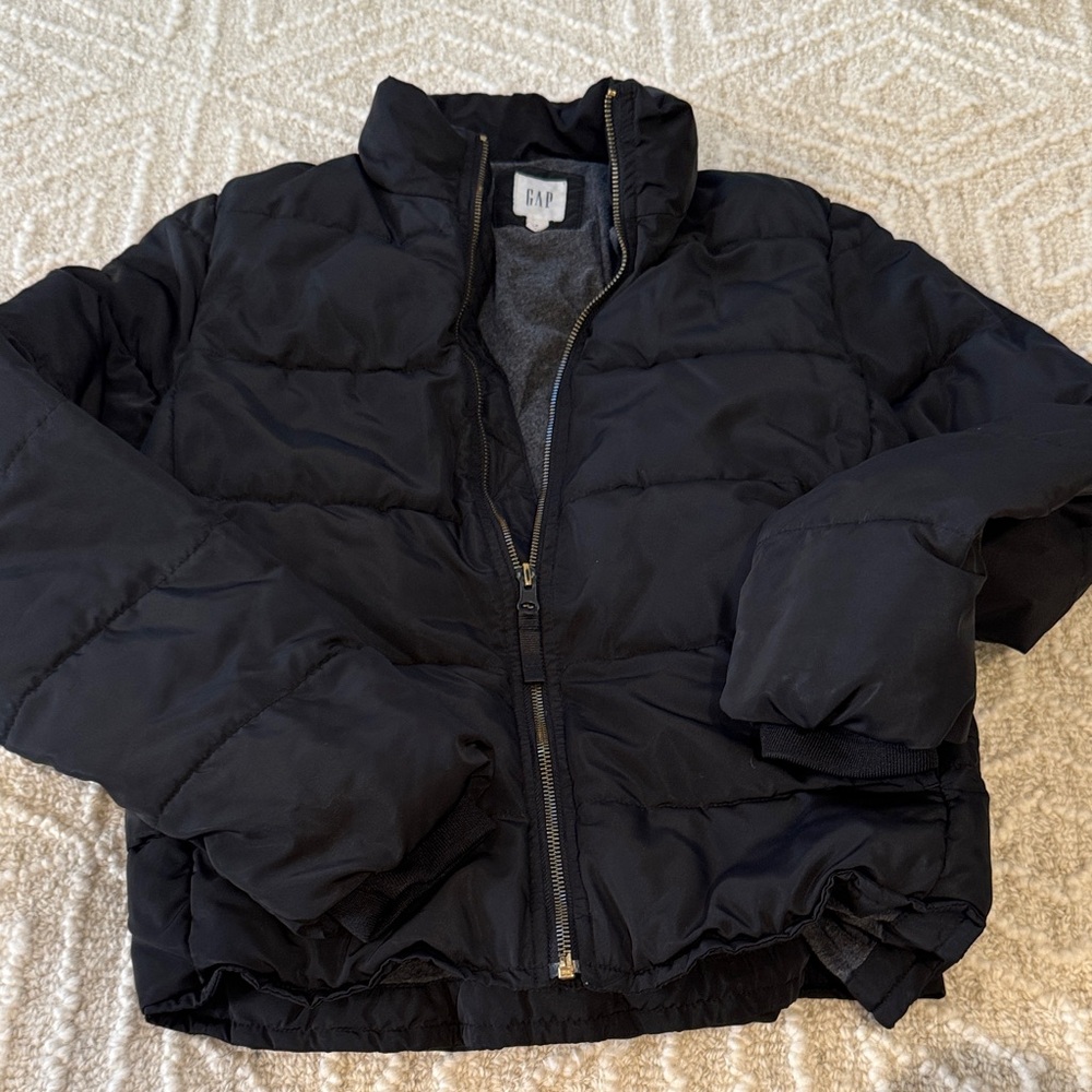 GAP Midnight Black Puffer Coat